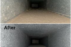 Before and after Duct cleaning