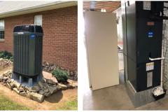 A new Trane 18XLI series 2 stage heat pump in Augusta, WV. This customer received a 12 year compressor warranty with this series of condenser.